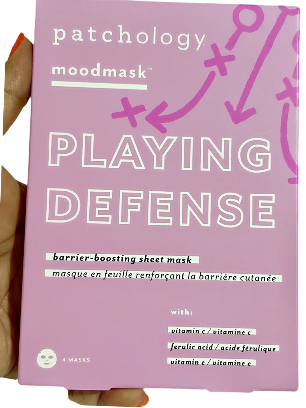 ⭐️ Patchology Moodmask™ Playing Defense • 4 Pack • Brand New⭐️